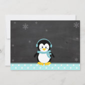 ウィンターワンダーランド誕生日招待状 招待状 (裏面)