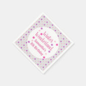 ウィンターワンダーランド誕生日 スタンダードカクテルナプキン (角)