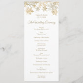 ウィンターワンダーランド金ゴールド雪結婚片 プログラム (裏面)