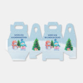 ウィンターワンダーランド雪だるまのビーフボックス フェイバーボックス (折り畳みなし)