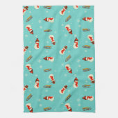 ウィンターワンダーランド雪だるま キッチンタオル (縦)