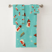 ウィンターワンダーランド雪だるま バスタオルセット (インサイチュ)