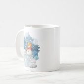 ウィンターワンダーランド雪だるま&ラビットマグ コーヒーマグカップ (正面左)