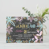 ウィンターワンダーランド雪のかがり誕生日 シーズンカード (スタンド正面)