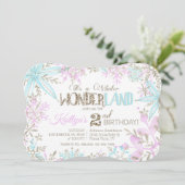 ウィンターワンダーランド雪のかがり誕生日 シーズンカード (スタンド正面)