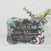 ウィンターワンダーランド雪のかがり誕生日 シーズンカード (スタンド正面)