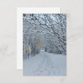 ウィンターワンダーランド雪空白の公園 (正面/裏面)