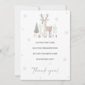 ウィンターワンダーランド1st誕生日サンキューカード 招待状 (正面)