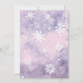 ウィンターワンダーランド1st誕生日パーティの招待状 招待状 (裏面)