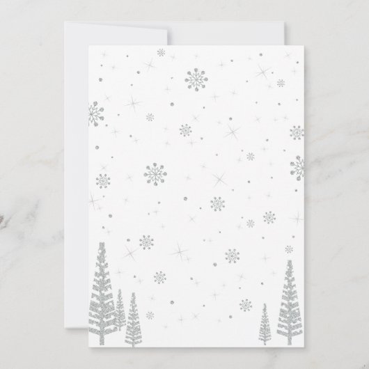 ウィンターワンダーランド2ndボーイ誕生日招待状 招待状 (裏面)