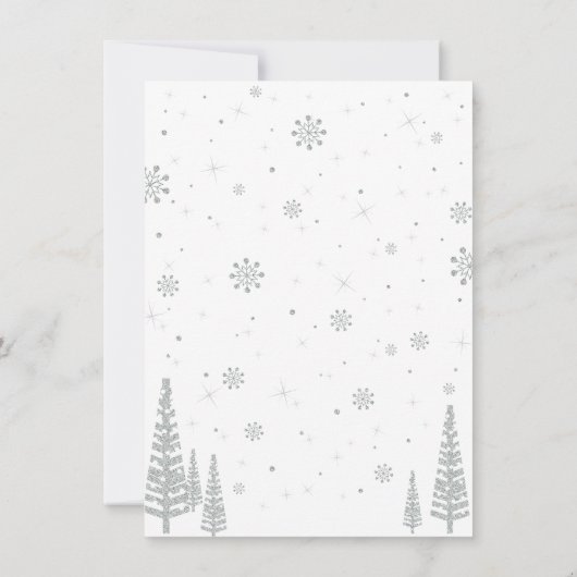 ウィンターワンダーランド3rdボーイ誕生日招待状 招待状 (裏面)