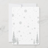 ウィンターワンダーランド3rd誕生日招待状、女の子 招待状 (裏面)