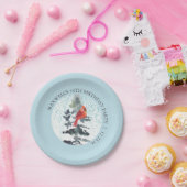 ウィンターワンダーランド50th誕生日パーティー ペーパープレート (パーティー)