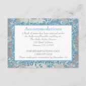 ウィンターワンダーランド ウェディング 封入カード 2 エンクロージャーカード (正面)