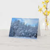 ウィンターワンダーランド カード (黄色い花)