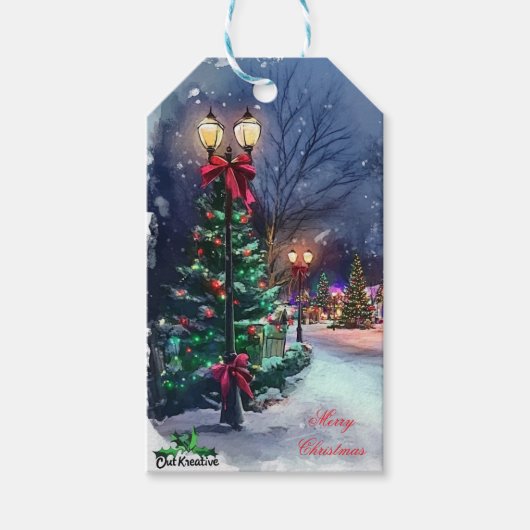 ウィンターワンダーランド クリスマス ギフトカード ギフトタグ (正面)
