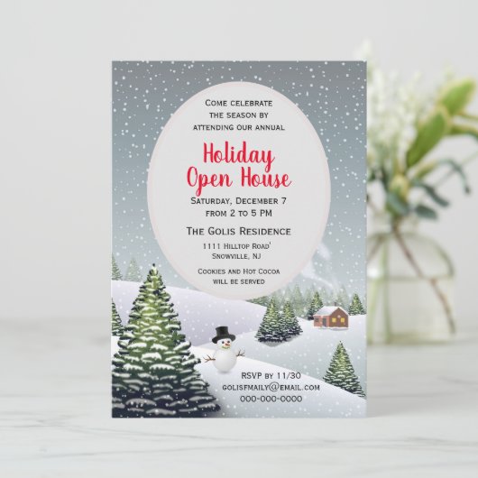 ウィンターワンダーランド クリスマス ホリデー オープンハウス 招待状 (スタンド正面)