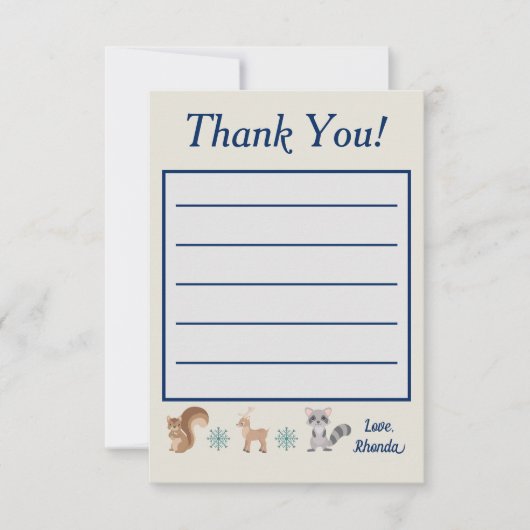 ウィンターワンダーランド サンキューカード (正面)