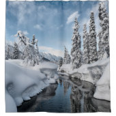 ウィンターワンダーランド シャワーカーテン (正面)