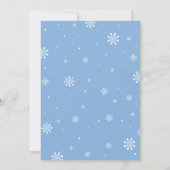 ウィンターワンダーランド – シルバーボーイ誕生日招待状 招待状 (裏面)