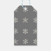 ウィンターワンダーランド スノーフレークベイビーシャワー ギフトタグ (裏面)