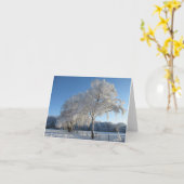 ウィンターワンダーランド：チェシャー カード (黄色い花)