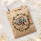 ウィンターワンダーランド フェイバーバッグ (クリップ留めされた状態)