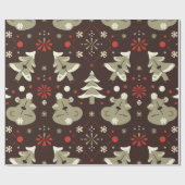 ウィンターワンダーランド：フェスティバルホリデーパターン ラッピングペーパー (フラット)