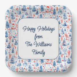 ウィンターワンダーランド ペーパープレート