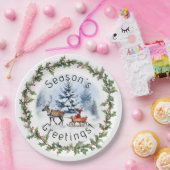 ウィンターワンダーランド ペーパープレート (パーティー)