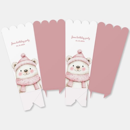 ウィンターワンダーランド ホワイトベア バースデー フェイバーボックス (見開き)