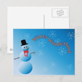 ウィンターワンダーランド ポストカード (正面/裏面)