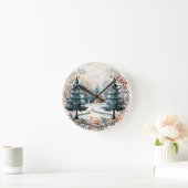 ウィンターワンダーランド ラウンド壁時計 (ホーム)