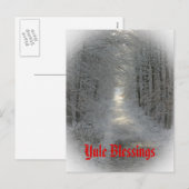 ウィンターワンダーランド 冬至/冬の聖夜 シーズンポストカード (正面/裏面)