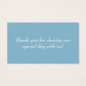 ウィンターワンダーランド、参加ハート結婚式の引き出物ラベル (裏面)