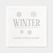 ウィンターワンダーランド 箔ナプキン (正面)