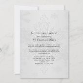 ウィンターワンダーランド 結婚記念日 招待状 (裏面)