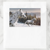 ウィンターワンダーランド 長方形シール (バッグ)