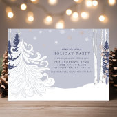 ウィンターワンダーランド 雪の森のホリデーパーティー 招待状