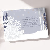 ウィンターワンダーランド 雪の森のホリデーパーティー 招待状