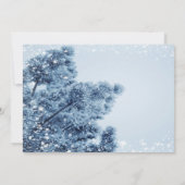 ウィンターワンダーランド,雪, 雪の結晶 レセプション 招待状 (裏面)
