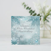 ウィンターワンダーランド 魔法の雪の結晶 招待状 (スタンド正面)