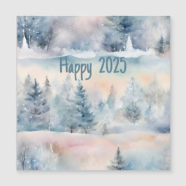 ウィンターワンダーランド - 2025年おめでとう マグネットカード