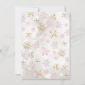 ウィンターワンダーランドSweet sixteen誕生日パーティーInv 招待状 (裏面)