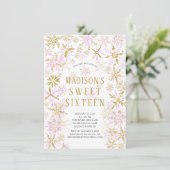 ウィンターワンダーランドSweet sixteen誕生日パーティーInv 招待状 (スタンド正面)