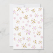 ウィンターワンダーランドSweet sixteen誕生日パーティーInv 招待状 (裏面)