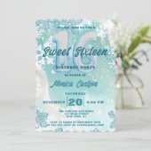 ウィンターワンダーランドSweet sixteen誕生日 招待状 (スタンド正面)