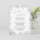 ウィンターワンダーランドSweet sixteen赤面ティアラ 招待状 (スタンド正面)