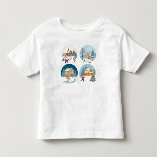ウィンターワンダーランドTシャツ。 トドラーTシャツ