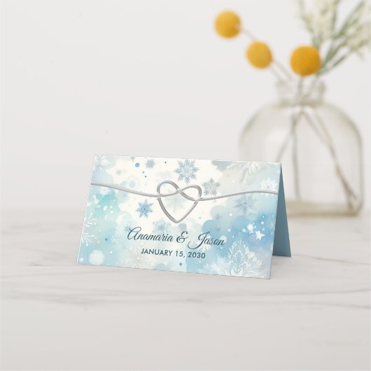 ウィンターワンダーラ結婚ンド座席表 プレイスカード (裏面)